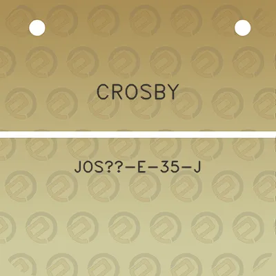 crosby-jos-e-35-j