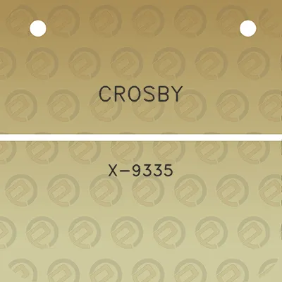 crosby-x-9335