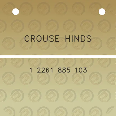 crouse-hinds-1-2261-885-103