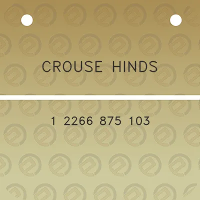 crouse-hinds-1-2266-875-103