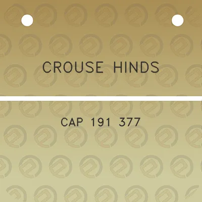 crouse-hinds-cap-191-377