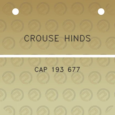 crouse-hinds-cap-193-677