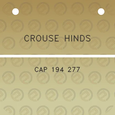 crouse-hinds-cap-194-277