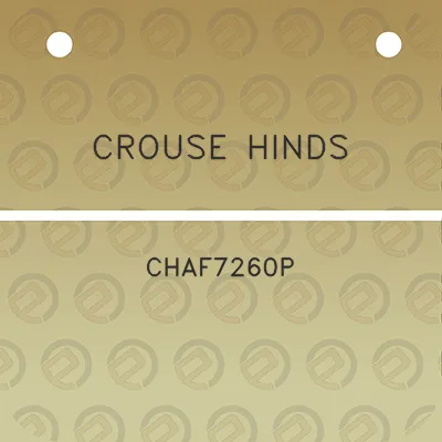 crouse-hinds-chaf7260p