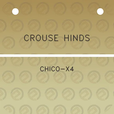 crouse-hinds-chico-x4