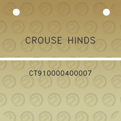 crouse-hinds-ct910000400007