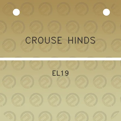 crouse-hinds-el19