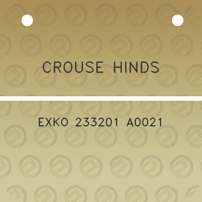 crouse-hinds-exko-233201-a0021