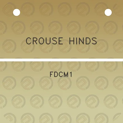 crouse-hinds-fdcm1