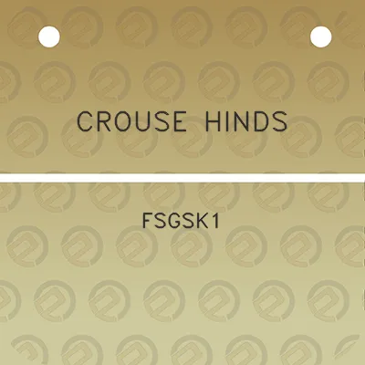 crouse-hinds-fsgsk1