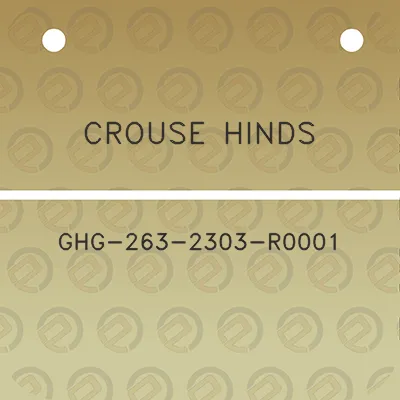 crouse-hinds-ghg-263-2303-r0001