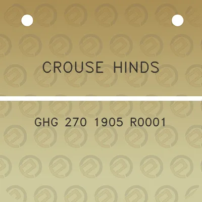 crouse-hinds-ghg-270-1905-r0001