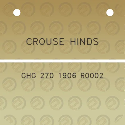 crouse-hinds-ghg-270-1906-r0002