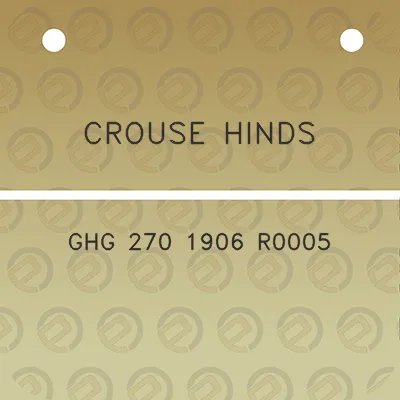 crouse-hinds-ghg-270-1906-r0005