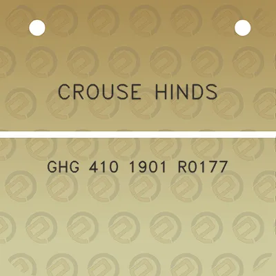 crouse-hinds-ghg-410-1901-r0177