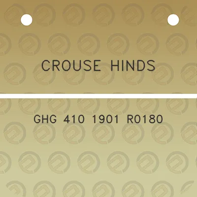 crouse-hinds-ghg-410-1901-r0180