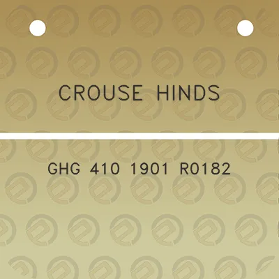 crouse-hinds-ghg-410-1901-r0182