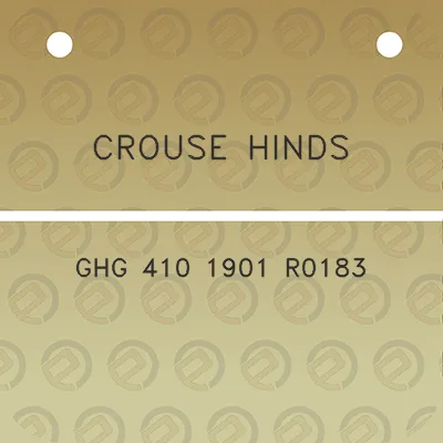 crouse-hinds-ghg-410-1901-r0183