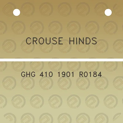 crouse-hinds-ghg-410-1901-r0184