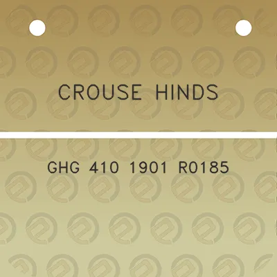 crouse-hinds-ghg-410-1901-r0185