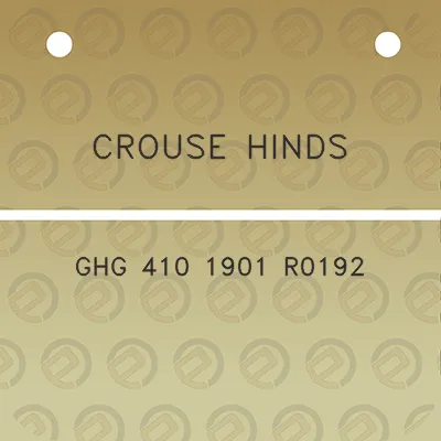 crouse-hinds-ghg-410-1901-r0192