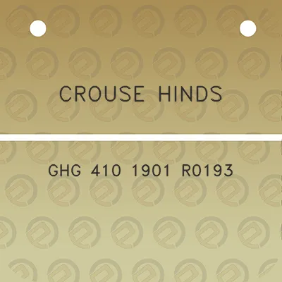 crouse-hinds-ghg-410-1901-r0193