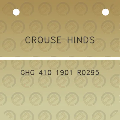 crouse-hinds-ghg-410-1901-r0295