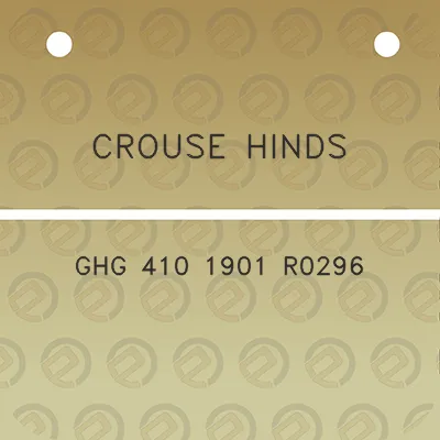 crouse-hinds-ghg-410-1901-r0296