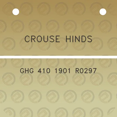 crouse-hinds-ghg-410-1901-r0297