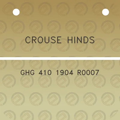 crouse-hinds-ghg-410-1904-r0007