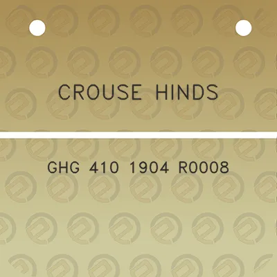 crouse-hinds-ghg-410-1904-r0008