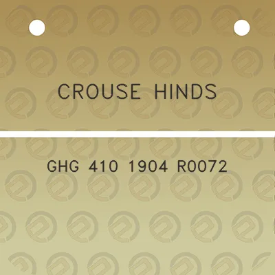 crouse-hinds-ghg-410-1904-r0072