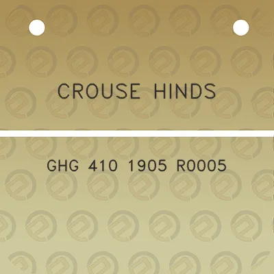 crouse-hinds-ghg-410-1905-r0005