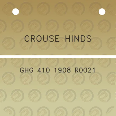 crouse-hinds-ghg-410-1908-r0021