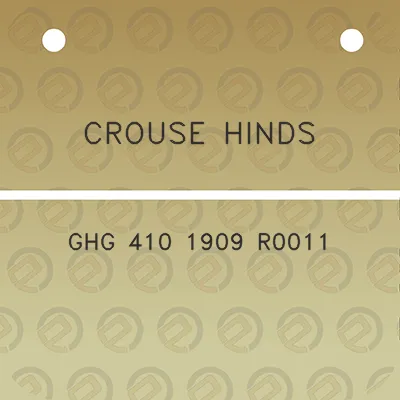 crouse-hinds-ghg-410-1909-r0011