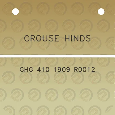 crouse-hinds-ghg-410-1909-r0012