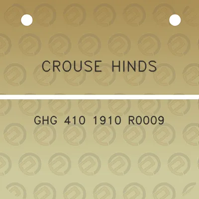 crouse-hinds-ghg-410-1910-r0009