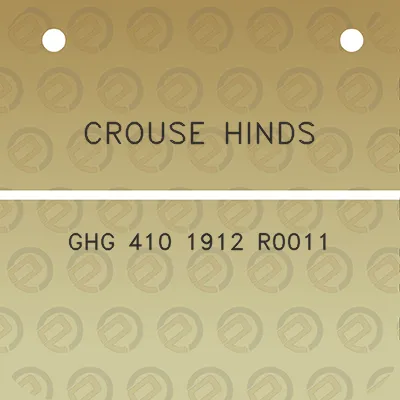 crouse-hinds-ghg-410-1912-r0011