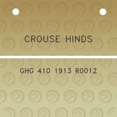 crouse-hinds-ghg-410-1913-r0012