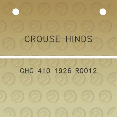 crouse-hinds-ghg-410-1926-r0012