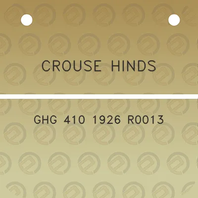 crouse-hinds-ghg-410-1926-r0013