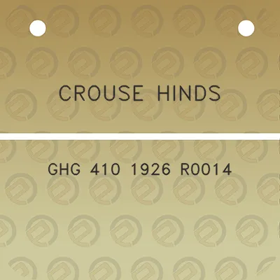 crouse-hinds-ghg-410-1926-r0014