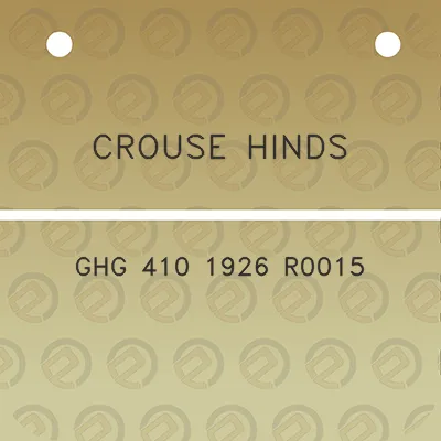 crouse-hinds-ghg-410-1926-r0015