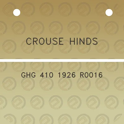 crouse-hinds-ghg-410-1926-r0016