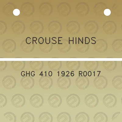 crouse-hinds-ghg-410-1926-r0017