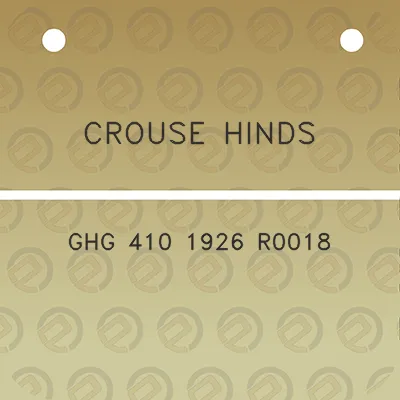 crouse-hinds-ghg-410-1926-r0018