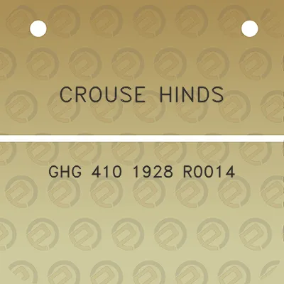 crouse-hinds-ghg-410-1928-r0014