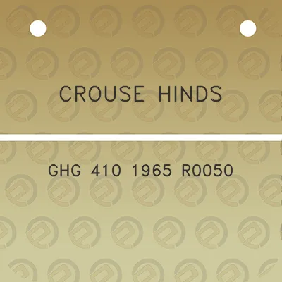 crouse-hinds-ghg-410-1965-r0050