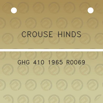 crouse-hinds-ghg-410-1965-r0069