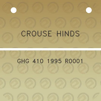 crouse-hinds-ghg-410-1995-r0001